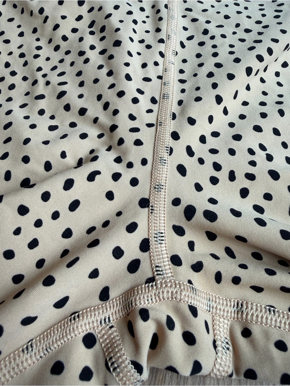 Sarah’s Day x White Fox Medium Tan Black Dot Leggings Like New - Picture 4 of 7